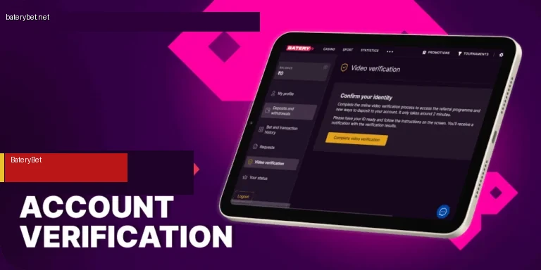 BateryBet account verification India