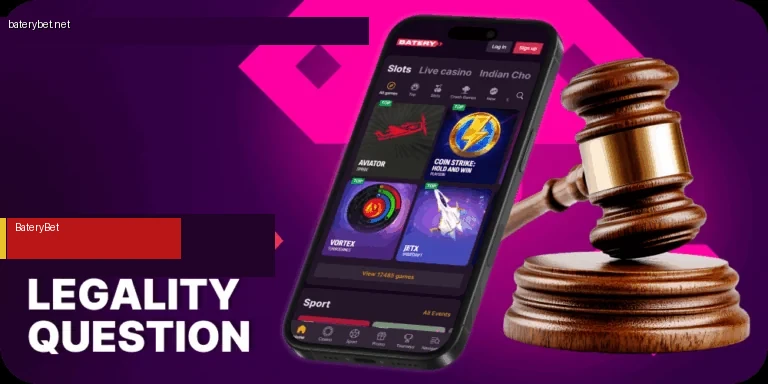 Is betting legal in India at BateryBet