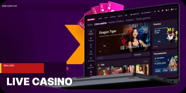 Live casino dealers at BateryBet India