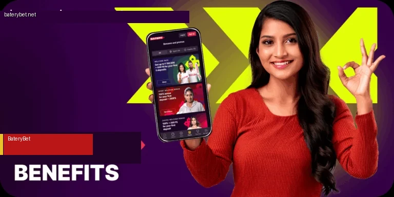 BateryBet advantages for Indian players