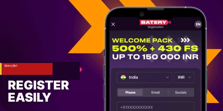 BateryBet registration process India