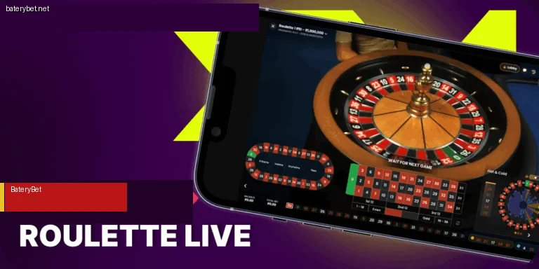 Live roulette at BateryBet casino